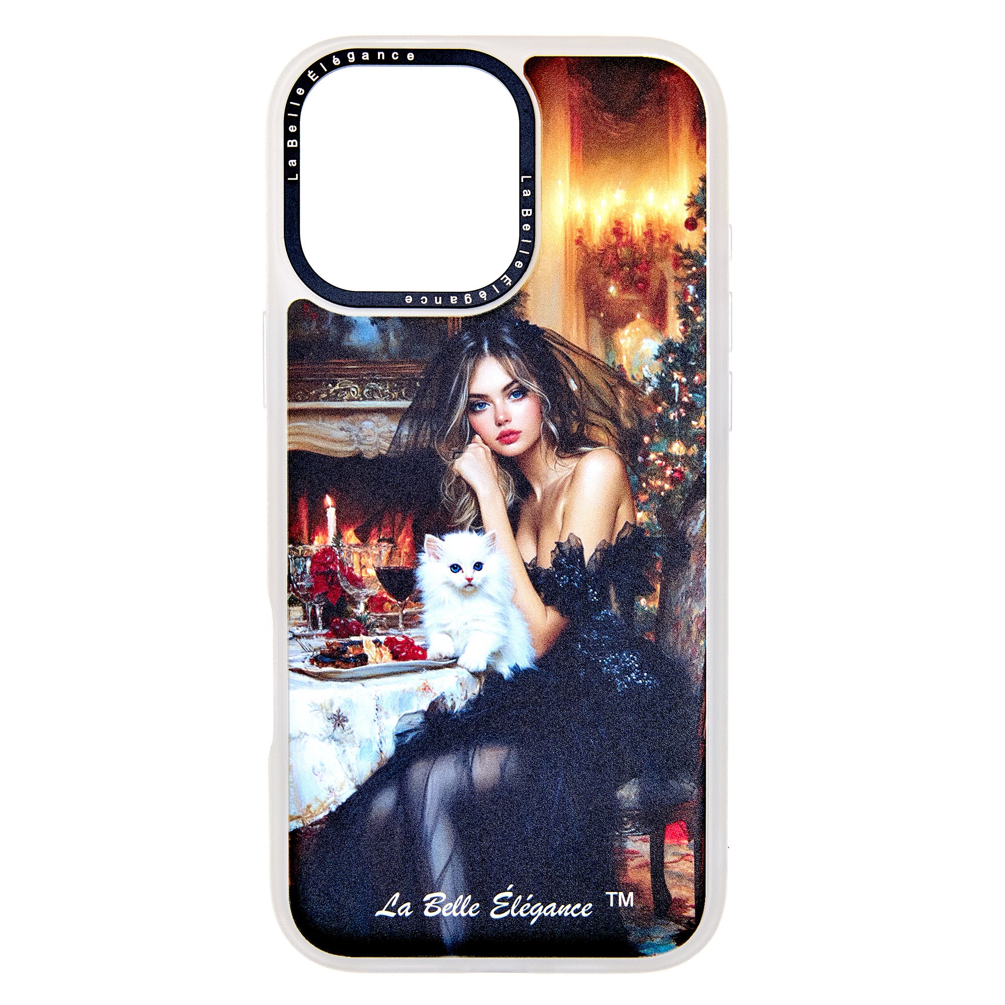 ✨The Perfect Holiday Gift - Introducing our Midnight Elegance by the Fireplace Holiday iPhone case ✨