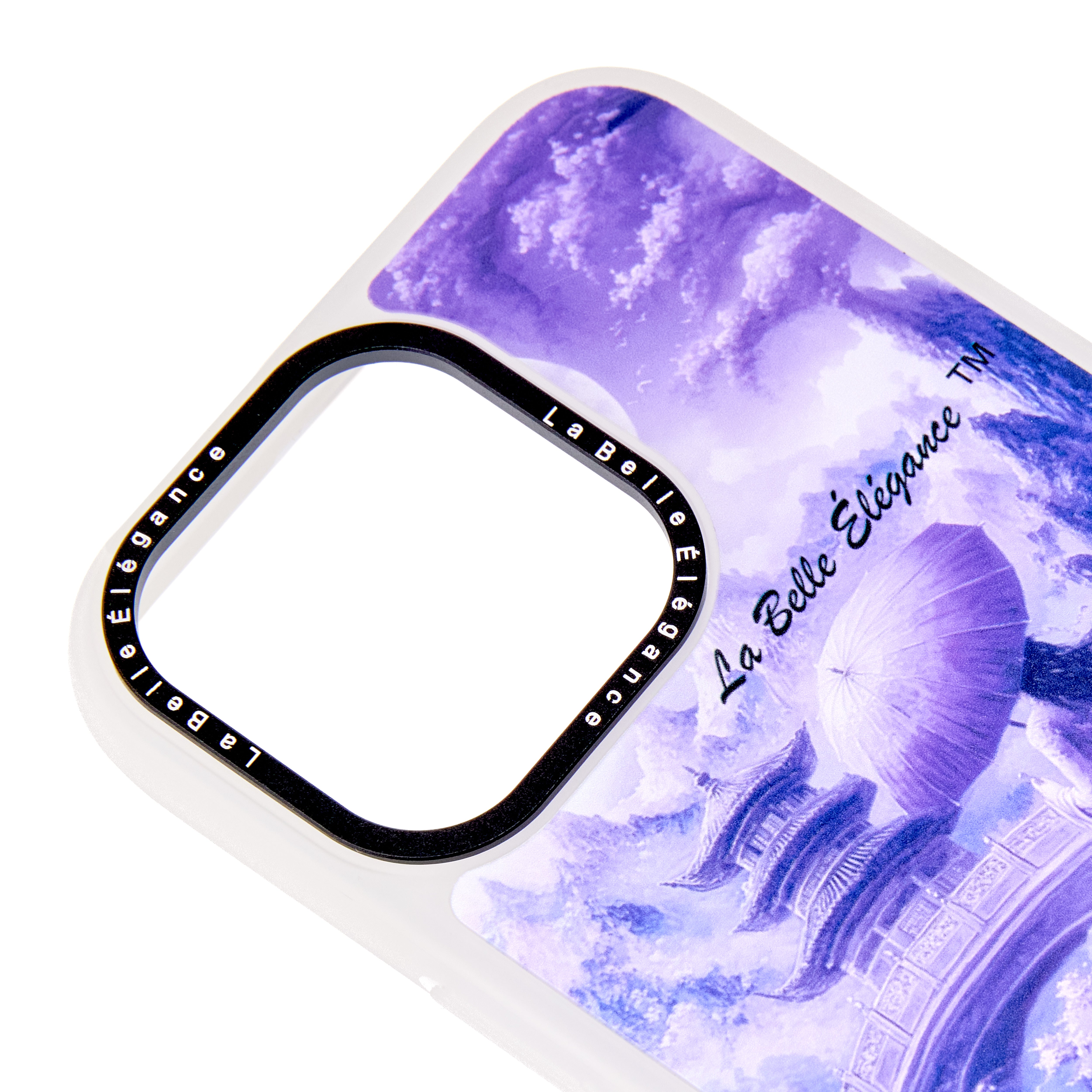 La Belle Élégance™ Purple Peonies Under Moonlight iPhone Case