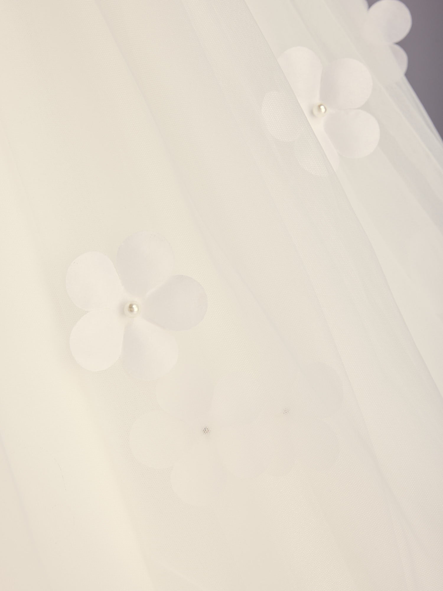 Luméa — Strapless Hand-Applied 3D Silk Floral Tulle Ballgown